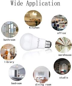 img 1 attached to Двухуровневая освещаемость Ampoulight: регулировка яркости 50, 100, 💡 эквивалентная лампа мощностью 150Вт с выходом 500, 1600, 2200Лм