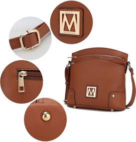 img 1 attached to 👜 Women's MKF Crossbody Bag with Compartment - Handbags & Wallets for Stylish Crossbody Bags