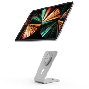 img 1 attached to 🔒 Enhance Device Security with Compulocks Maclocks HoverTab Universal Display Stand for Tablets and Smartphones, Silver (HOVERTAB)
