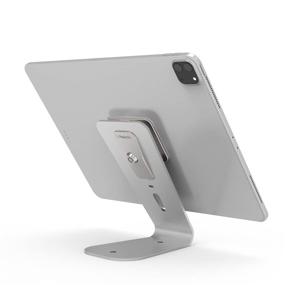 img 2 attached to 🔒 Enhance Device Security with Compulocks Maclocks HoverTab Universal Display Stand for Tablets and Smartphones, Silver (HOVERTAB)