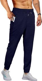 img 4 attached to Aloodor Joggers Sweatpants Pockets Drawstring