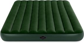 img 2 attached to Enhanced Intex Prestige Downy Airbed Kit: Queen Size with Convenient Hand Held Battery Pump