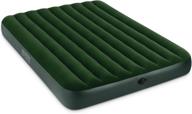 enhanced intex prestige downy airbed kit: queen size with convenient hand held battery pump logo