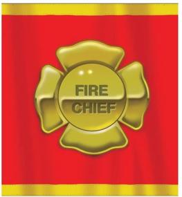 img 1 attached to 🔥 Firefighter Plastic Tablecover - Dimensions: 54in x 108in