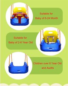 img 4 attached to BBCare Toddler Playground Infants Blue Red