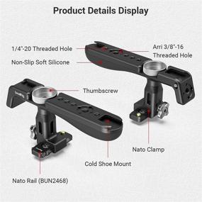 img 3 attached to 📷 SMALLRIG 2950 Lightweight Top NATO Handle with Quick Release NATO Rail - Enhance Your Camera Cage Experience