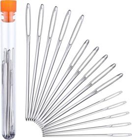 img 4 attached to 🧵 Outus Large Eye Needles: Ideal Knitting and Sewing Accessories for Easy Crafting