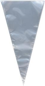 img 1 attached to 🍬 100 Clear Cone-shaped Treat & Favor Bags, 12 inches - Cellophane Packaging