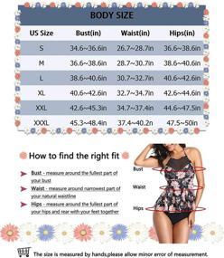 img 1 attached to 👙 Tankini Swimsuit Swimdress Swimwear for Women's Clothing in Swimsuits & Cover Ups by Upopby