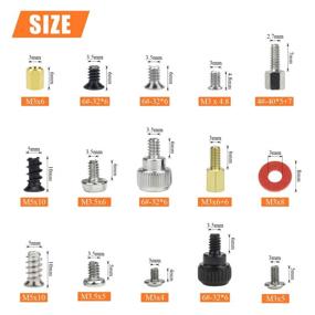 img 2 attached to 🖥️ Helifouner 450-Piece Computer Standoffs Spacer Screws Kit: Ideal for Hard Drive, Motherboard, Fan, Power Graphics & Computer Cases