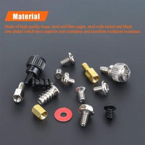 img 3 attached to 🖥️ Helifouner 450-Piece Computer Standoffs Spacer Screws Kit: Ideal for Hard Drive, Motherboard, Fan, Power Graphics & Computer Cases
