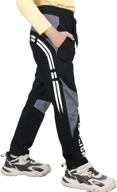 👖 boys' trousers sweatpants with performance comfort and pockets - clothing pants logo