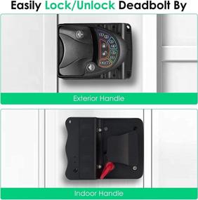 img 1 attached to 🔐 Convenient RV Keyless Entry Door Lock with Keypad, Remote Control & Accessories