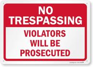 no trespassing violators prosecuted smartsign logo