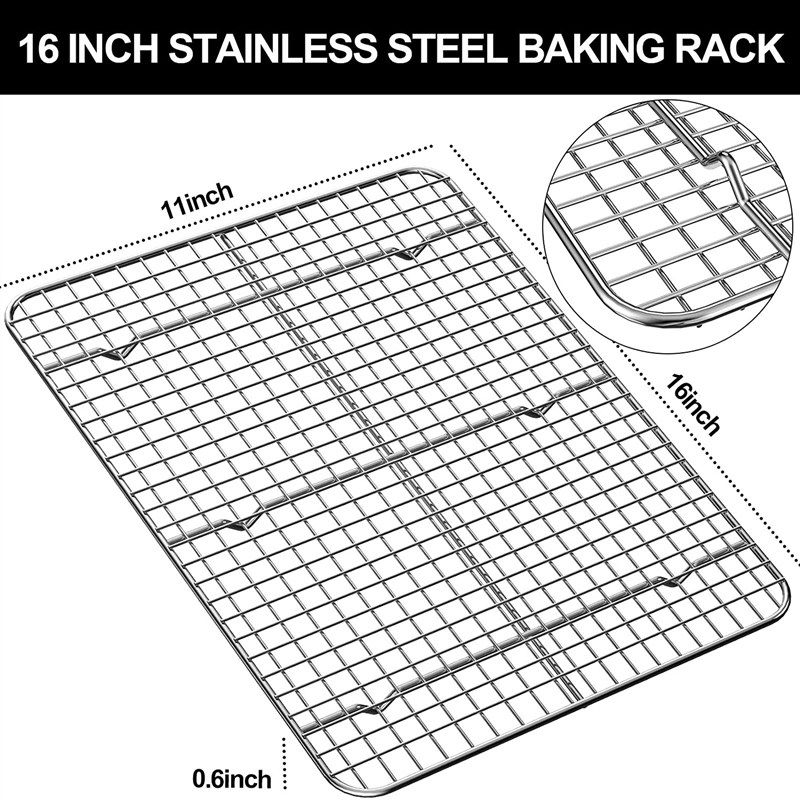 Baking Sheet Pan for Toaster Oven, Stainless Steel Baking Pans Small Metal  Cookie Sheets by Umite Chef, Superior Mirror Finish Easy Clean, Dishwasher