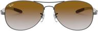 🕶️ ray ban rb8301 gunmetal gradient non polarized sunglasses logo