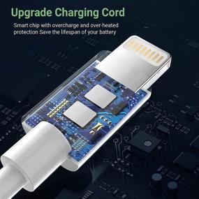 img 3 attached to 🔌 3-Pack Зарядные кабели для iPhone от Marchpower: Сертифицированный MFi кабель Lightning USB-A Быстрая зарядка - iPhone 13 12 Mini Pro Max SE(2020)11 X Xs XR 8 7 6 Plus iPod iPad AirPod и другие - 3/6/10FT