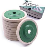 🧶 atoplee 10pcs 3.86'' 98mm wool polishing buffing wheel pad for angle grinder rotary tool - abrasive grinding logo