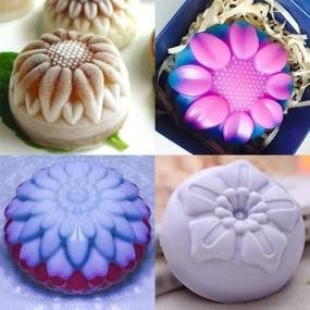 img 2 attached to 🌸 Kyerivs 6 Cavity Silicone Flower Soap Molds - DIY Soap & Chocolate Making Supplies