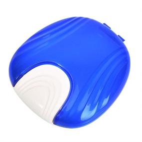 img 3 attached to 💙 Blue Y-Kelin Retainer Case: Press-to-Open Container for Partial Dentures