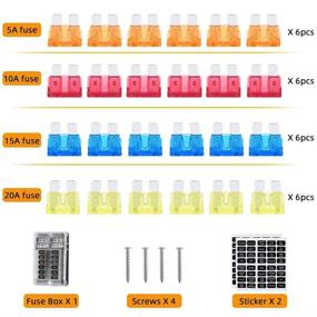 img 1 attached to Waterproof Marine Fuse Block with LED Indicator 🚤 - 12V Fuse Box Holder for Car Boat Marine Application