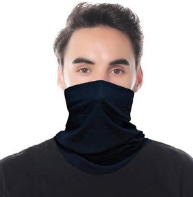 img 3 attached to 🧣 Ultimate UV Protection: Neck Gaiter Face Cover Balaclava Headwear - Stay Cool and Protected with Breathable Bandanas Scarf