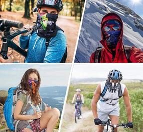 img 1 attached to 🧣 Ultimate UV Protection: Neck Gaiter Face Cover Balaclava Headwear - Stay Cool and Protected with Breathable Bandanas Scarf