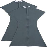 sleepingbaby poly zipadee-zip: cozy swaddle transition sleep sack - classic grey bundle of 2 logo