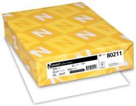 📄 premium neenah exact vellum bristol, 8.5" x 11", 67 lb/147 gsm, white, 94 brightness - 250 sheets (80211) logo