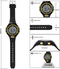 img 3 attached to CakCity Waterproof Stopwatch Military Boys' Watches - Enhanced SEO
