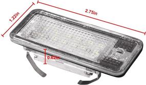 img 1 attached to 🔦 Beneges 2 Pcs Error Free Xenon White LED License Plate Light Housing for 2001-2009 Audi A3 A4 A6 A8 S3 S4 S6 S8 C6 Q7 RS4 RS6 - Rear License Tag Lights Lamp F1TZ-13550-A