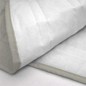 img 1 attached to 🛏️ Marquess Polyester Blended Quilted Bed Skirt: Sagging Sense Enhanced, Anti-Wrinkle Linen Dust Ruffle with 14" Length Drop, King Size