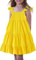 🌞 vieille summer yellow mustard sundress: stylish girls' clothing and dresses to beat the heat! logo