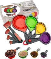 hinmay collapsible silicone measuring 8 piece logo