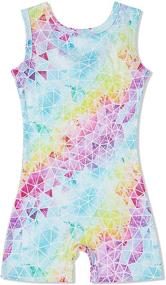 img 4 attached to Girls Gymnastics Leotards by TUONROAD - Mermaid, Unicorn, Leopard Biketards Unitard - Sizes 2-10T