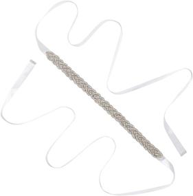 img 4 attached to 💎 Handmade Rhinestone Bridal Belts: Perfect Sashes for Wedding Dresses