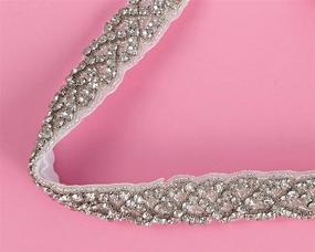 img 2 attached to 💎 Handmade Rhinestone Bridal Belts: Perfect Sashes for Wedding Dresses