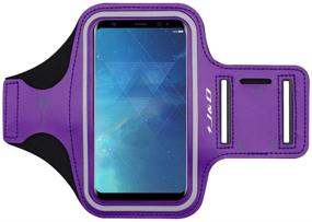 img 4 attached to J&D Armband: Compatible for Samsung Galaxy S10 Plus/S10+/S10 5G/S10 📱 Lite/M12/Quantum 2 – Sports Running Armband with Key Holder & Earphone Connection