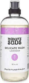 img 4 attached to 🍃 Жидкое стиральное мыло Molly's Suds Delicate Wash - с концентрированной, натуральной, мягкой формулой на основе компонентов, полученных из земли, и ароматом лаванды - 16 жидкоз. унц.