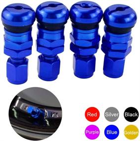 img 4 attached to PTNHZ RACING 4PCS Racing Forged Aluminum Valve Stem Caps Tire Wheels Rims