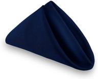 салфетки из ткани jossoioj - темно-синие 18x18 дюймов, упаковка из 12 шт., стиральные полиэстеровые обеденные салфетки для свадеб, вечеринок и праздников логотип