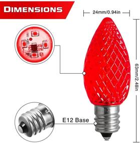 img 3 attached to 🔌 Industrial Electrical Replacement Shatterproof Candelabra Christmas Bulbs