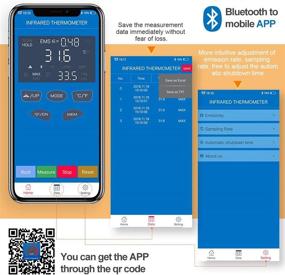 img 2 attached to 🌡️ Bluetooth Non-Contact Digital Laser Infrared Thermometer, INFURIDER YF-985CAPP IR High Temperature Gun -58℉~1472℉ – Ideal for HVAC, Oven, Kilning【Not for Human Temperature Measurement】