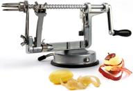 🍎 heczy adjustable apple peeler and corer – spiralizer apple peeler corer slicer with vegetable compatibility – easy to use with sturdy suction base – complete with instruction manual logo