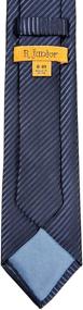 img 1 attached to Woven Stripe Textured Neckties: Trendy Boys' Accessories by Retreez