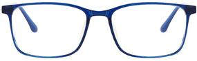 img 3 attached to 👓 Ultra-Lightweight Stylish TR90 Blue Red Fullwosing Glasses with Prescription Range of -6.00 to -8.00