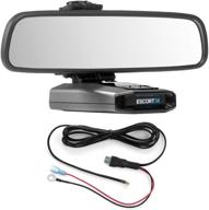 mirror mount bracket with direct wire power cord for escort ix ex max360c radar detector (3001207) logo