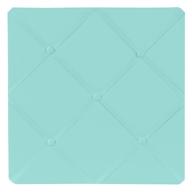 📌 turquoise blue fabric memo board: a stylish photo bulletin board by sweet jojo designs logo