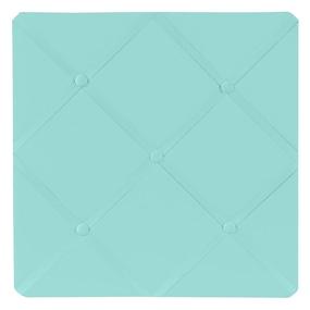 img 3 attached to 📌 Turquoise Blue Fabric Memo Board: A Stylish Photo Bulletin Board by Sweet Jojo Designs