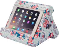 flippy ipad tablet stand - multi-angle portable lap pillow for home, work &amp; 📱 travel - three viewing angles for all ipads, tablets &amp; books - damask me again логотип
